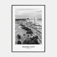 Panama City, Florida Portrait B&W Poster