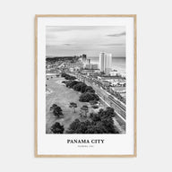 Panama City, Florida Portrait B&W Poster