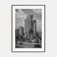 Panama City, Panama Photo B&W Poster
