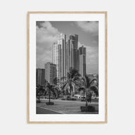 Panama City, Panama Photo B&W Poster