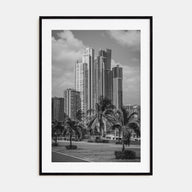 Panama City, Panama Photo B&W Poster