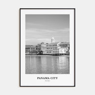 Panama City, Panama Portrait B&W No 1 Poster