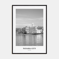 Panama City, Panama Portrait B&W No 1 Poster