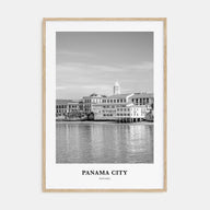 Panama City, Panama Portrait B&W No 1 Poster