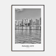Panama City, Panama Portrait B&W No 2 Poster