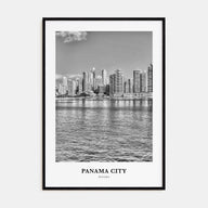 Panama City, Panama Portrait B&W No 2 Poster