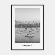 Panama City, Panama Portrait B&W No 3 Poster