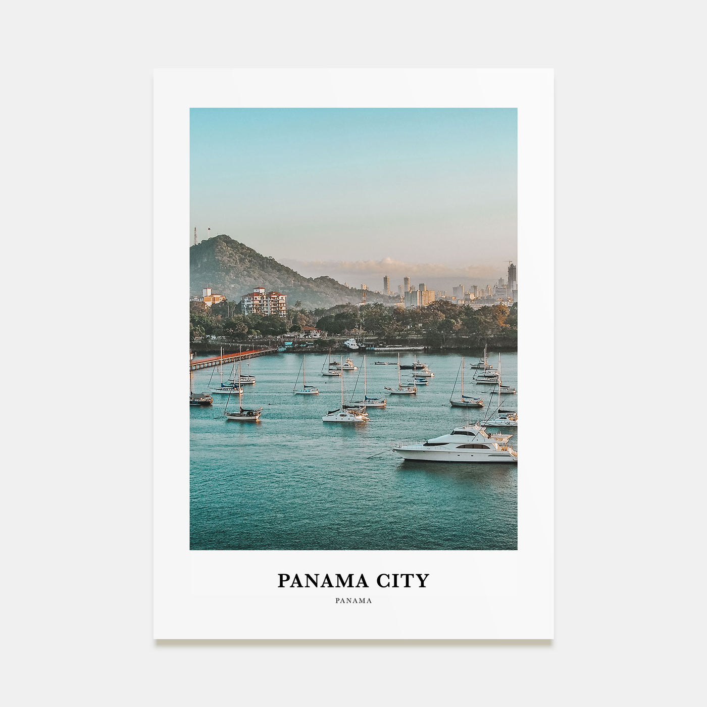 Panama City, Panama Portrait Color No 1 Poster
