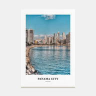 Panama City, Panama Portrait Color No 3 Poster