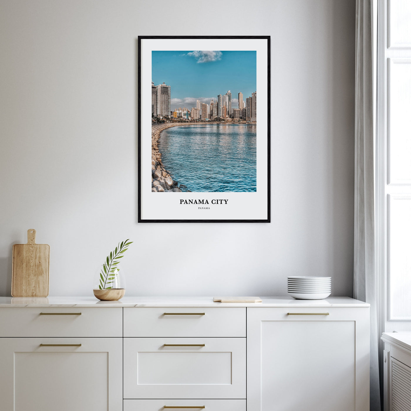 Panama City, Panama Portrait Color No 3 Poster