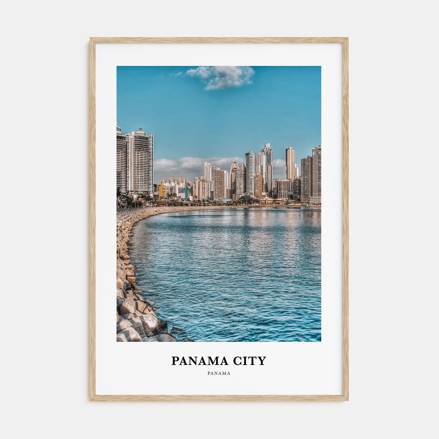 Panama City, Panama Portrait Color No 3 Poster