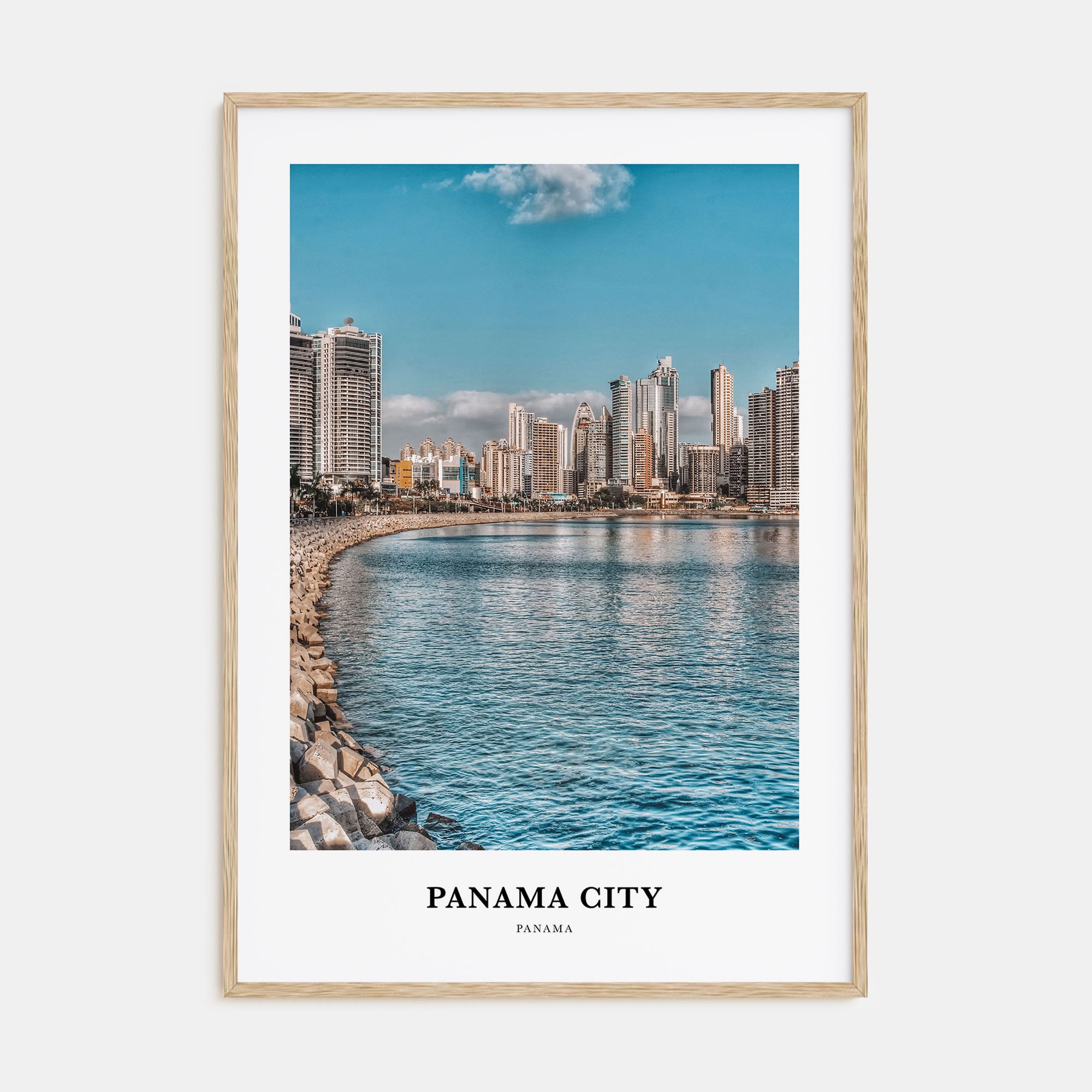 Panama City, Panama Portrait Color No 3 Poster