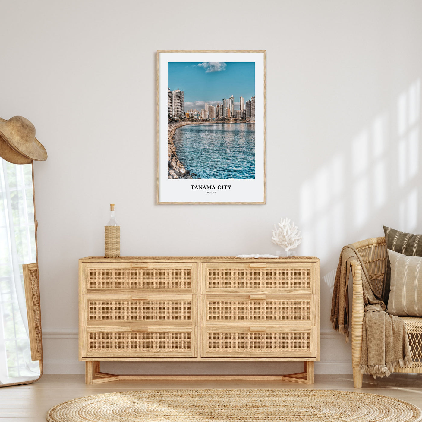 Panama City, Panama Portrait Color No 3 Poster