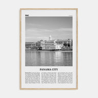 Panama City, Panama Travel B&W No 2 Poster