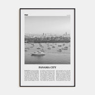 Panama City, Panama Travel B&W No 3 Poster