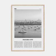 Panama City, Panama Travel B&W No 3 Poster