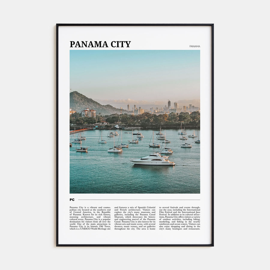 Panama City, Panama Travel Color No 1 Poster
