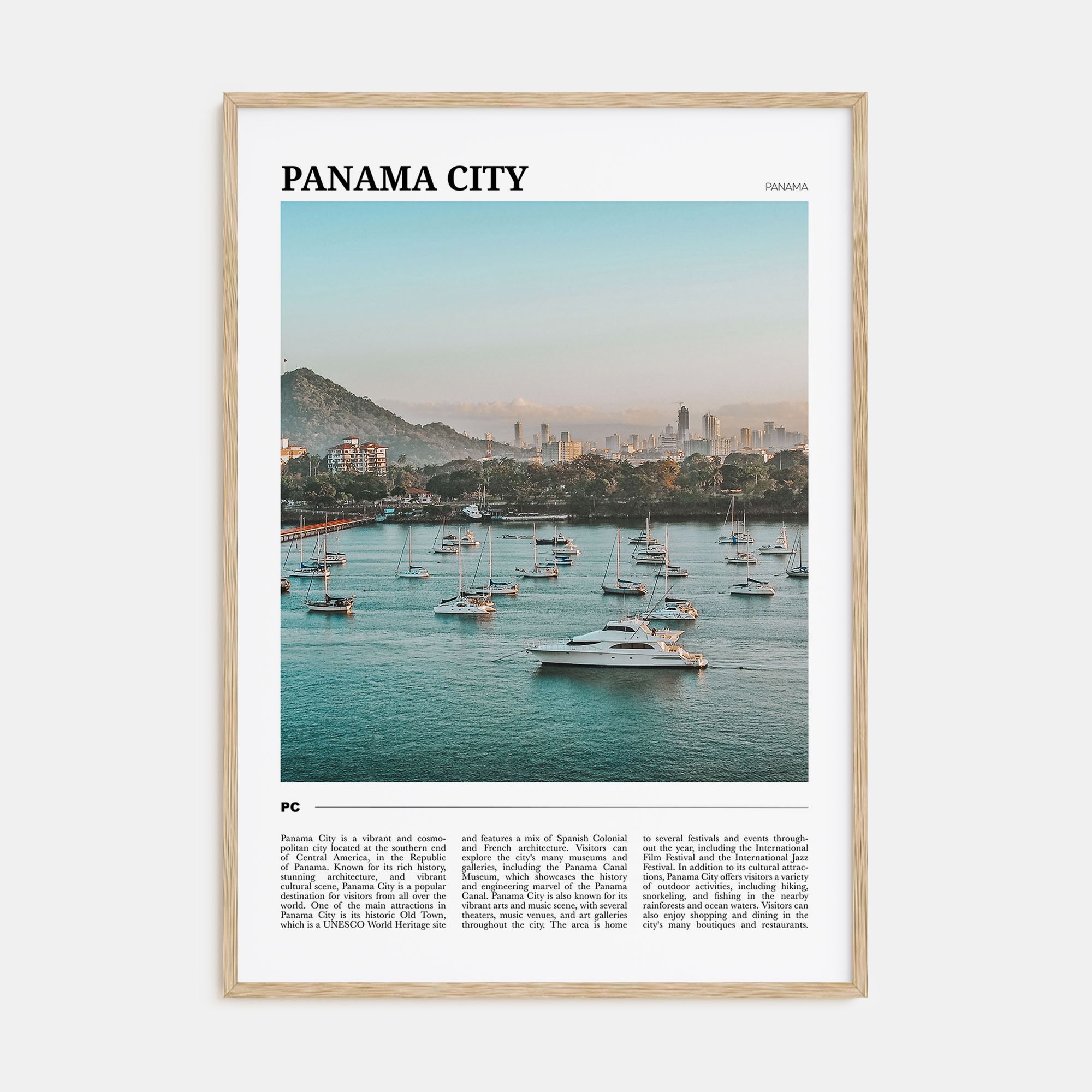 Panama City, Panama Travel Color No 1 Poster