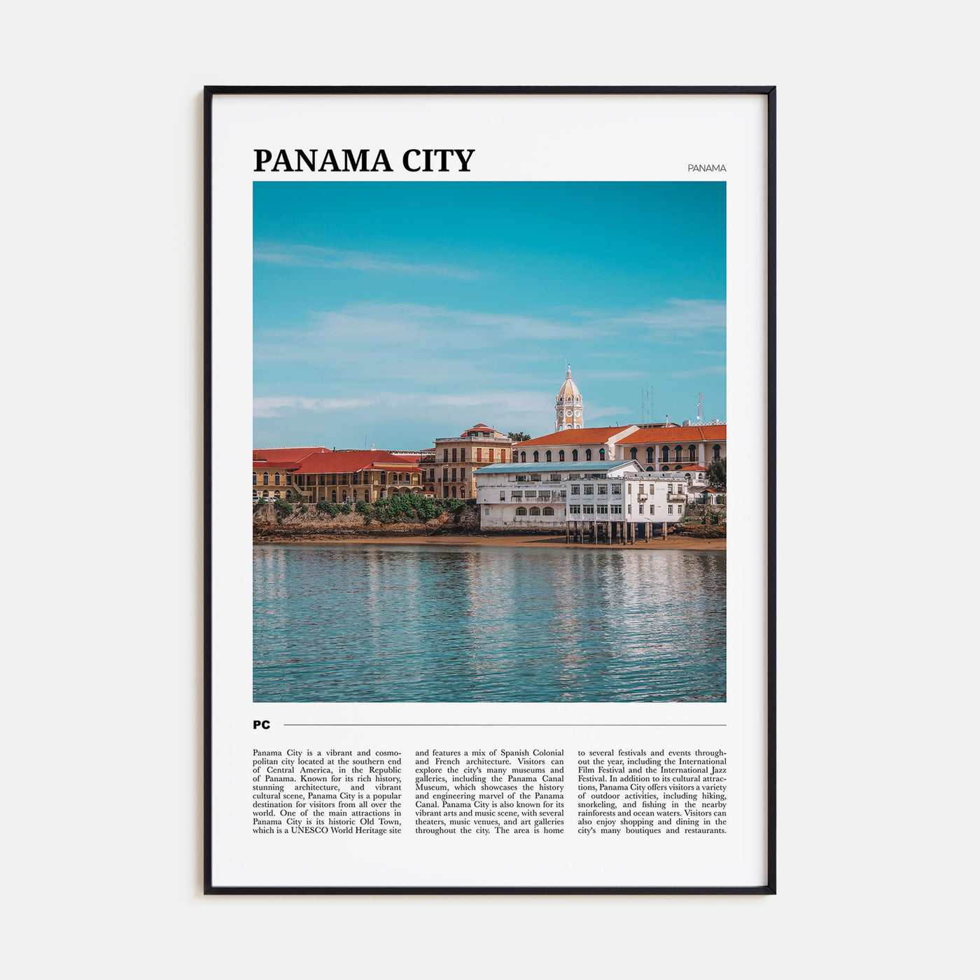 Panama City, Panama Travel Color No 2 Poster