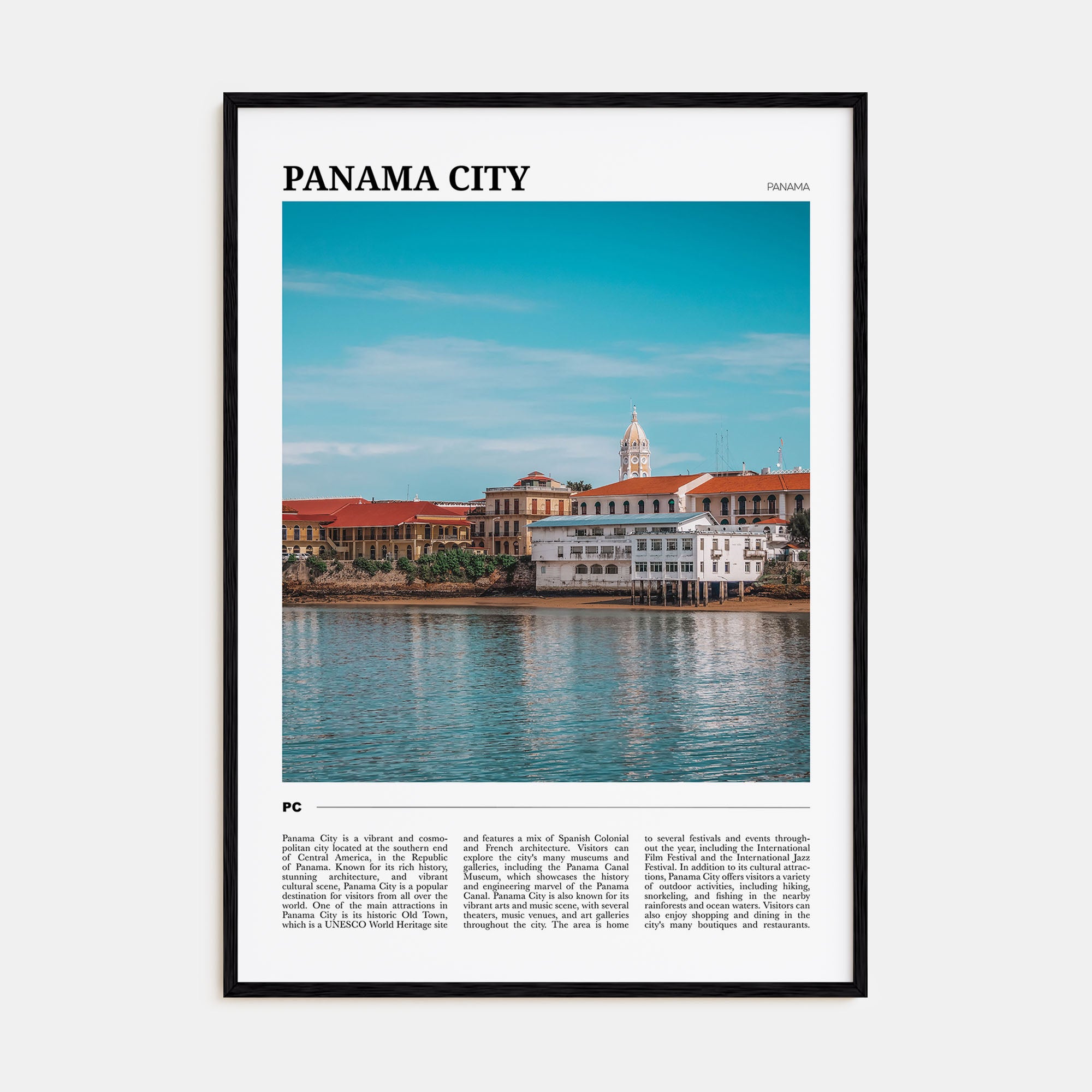 Panama City, Panama Travel Color No 2 Poster