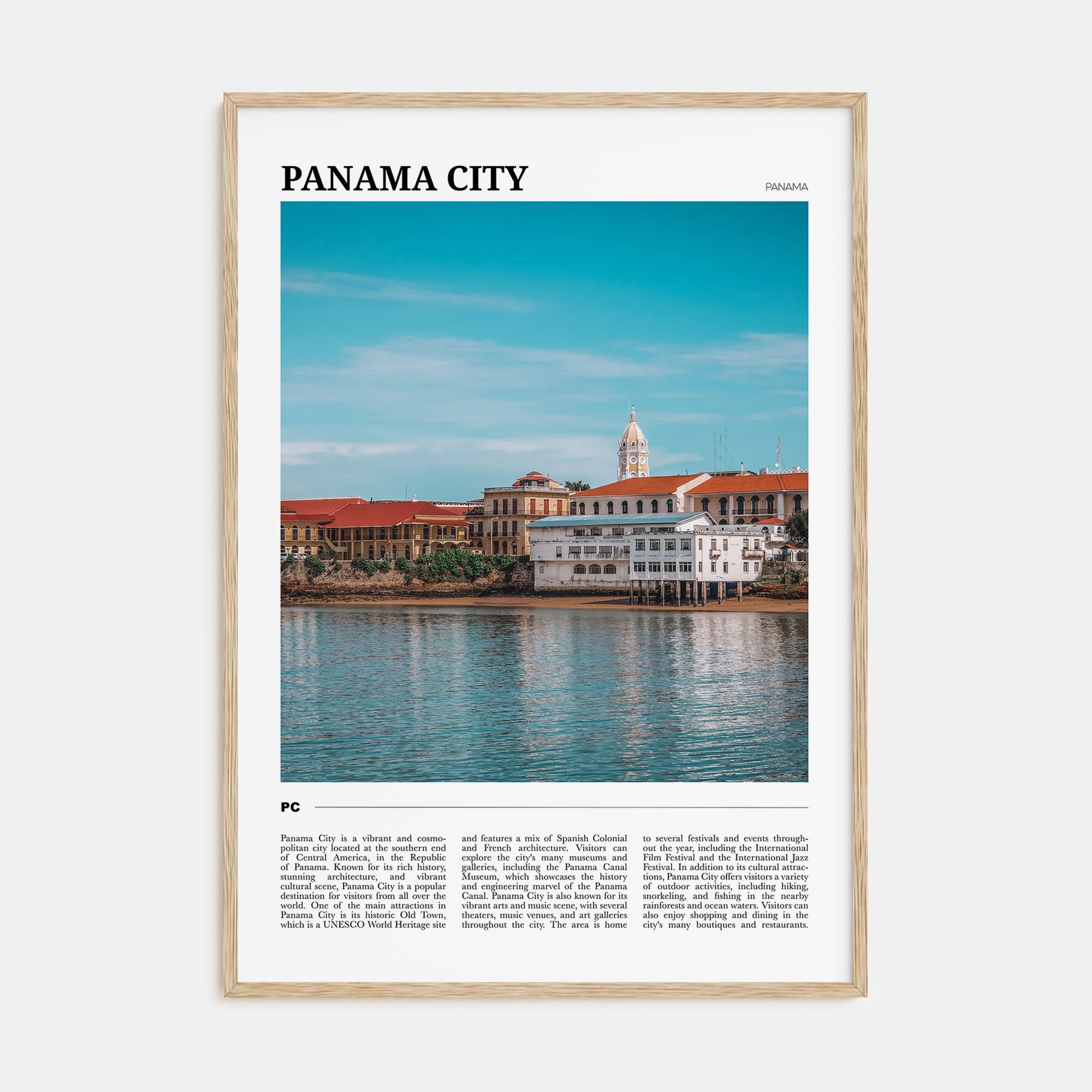 Panama City, Panama Travel Color No 2 Poster