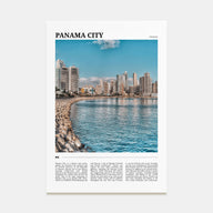 Panama City, Panama Travel Color No 3 Poster