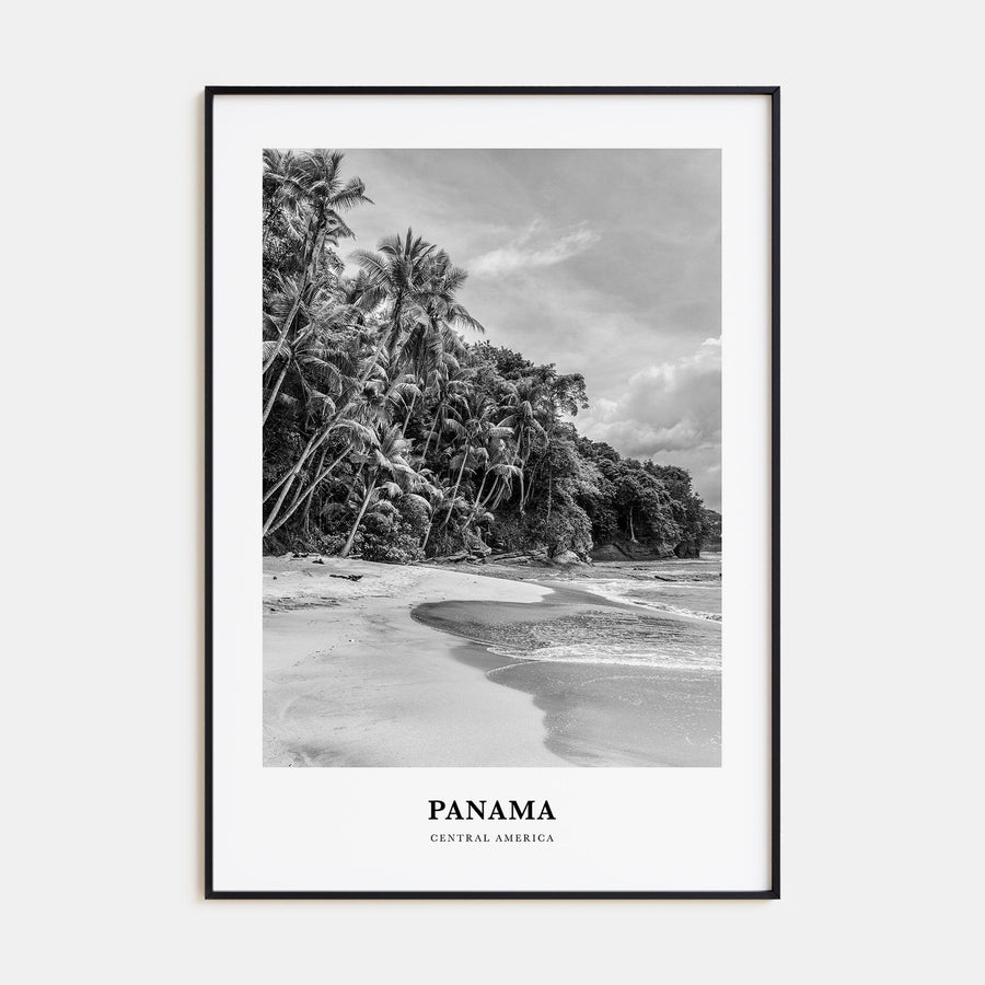 Panama Portrait B&W No 1 Poster