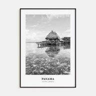 Panama Portrait B&W No 2 Poster