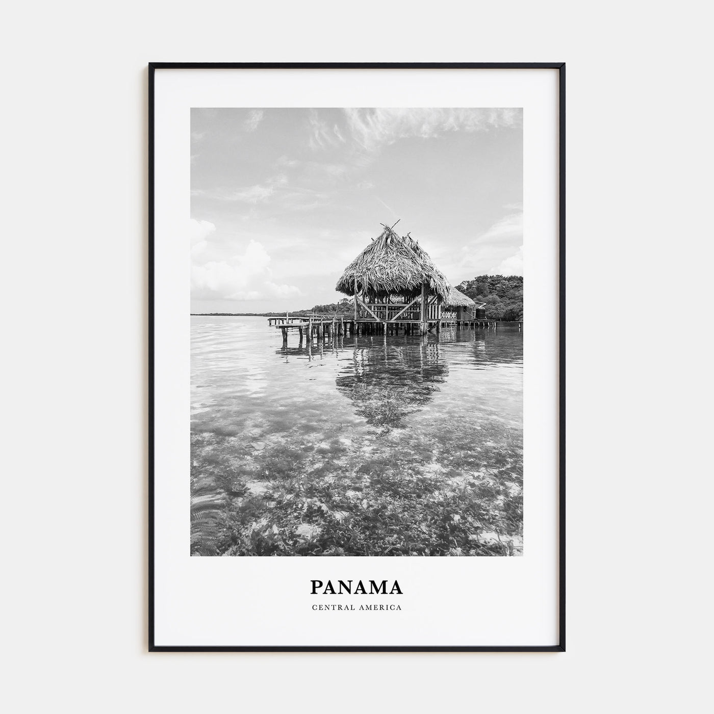 Panama Portrait B&W No 2 Poster