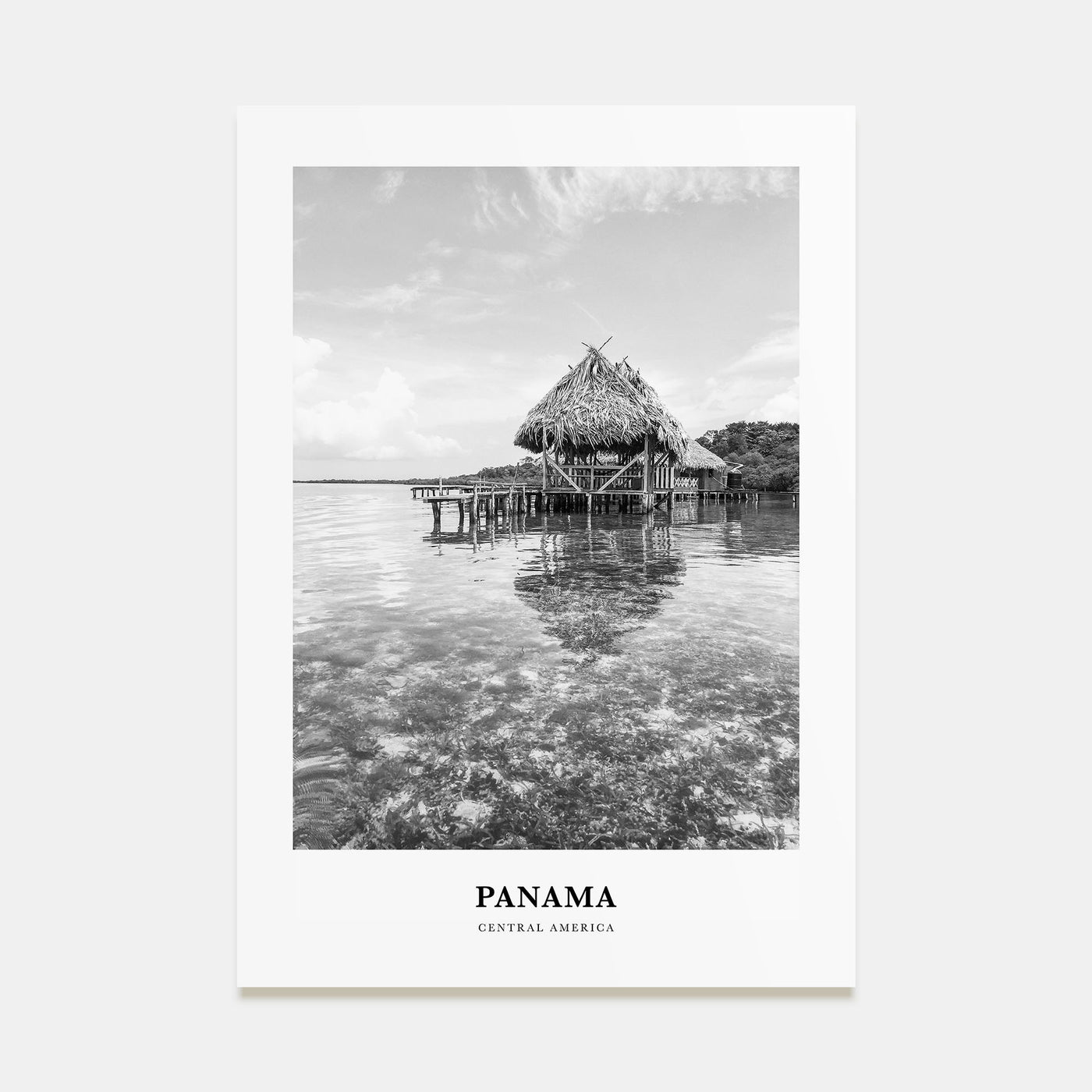 Panama Portrait B&W No 2 Poster