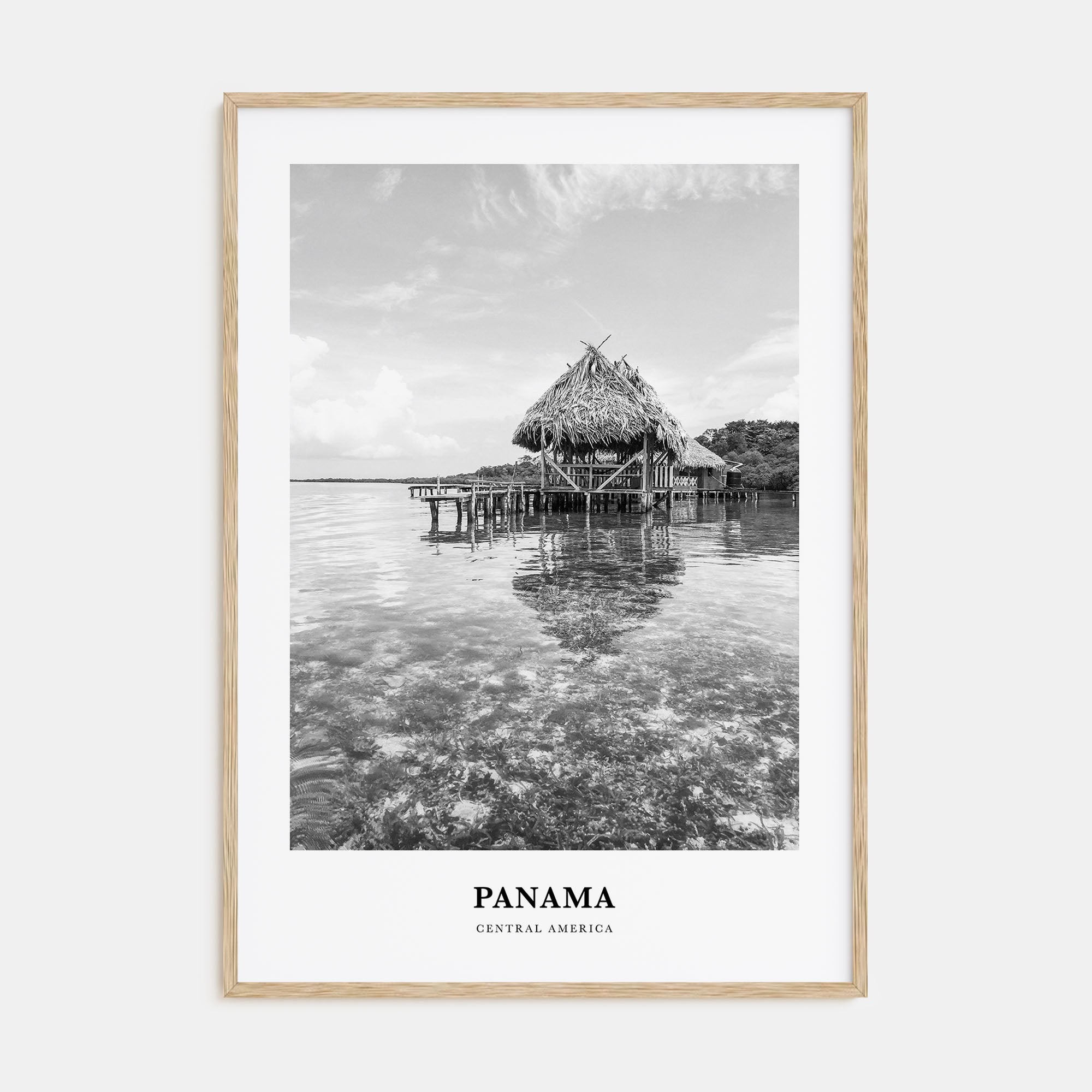 Panama Portrait B&W No 2 Poster