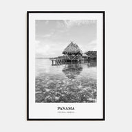 Panama Portrait B&W No 2 Poster