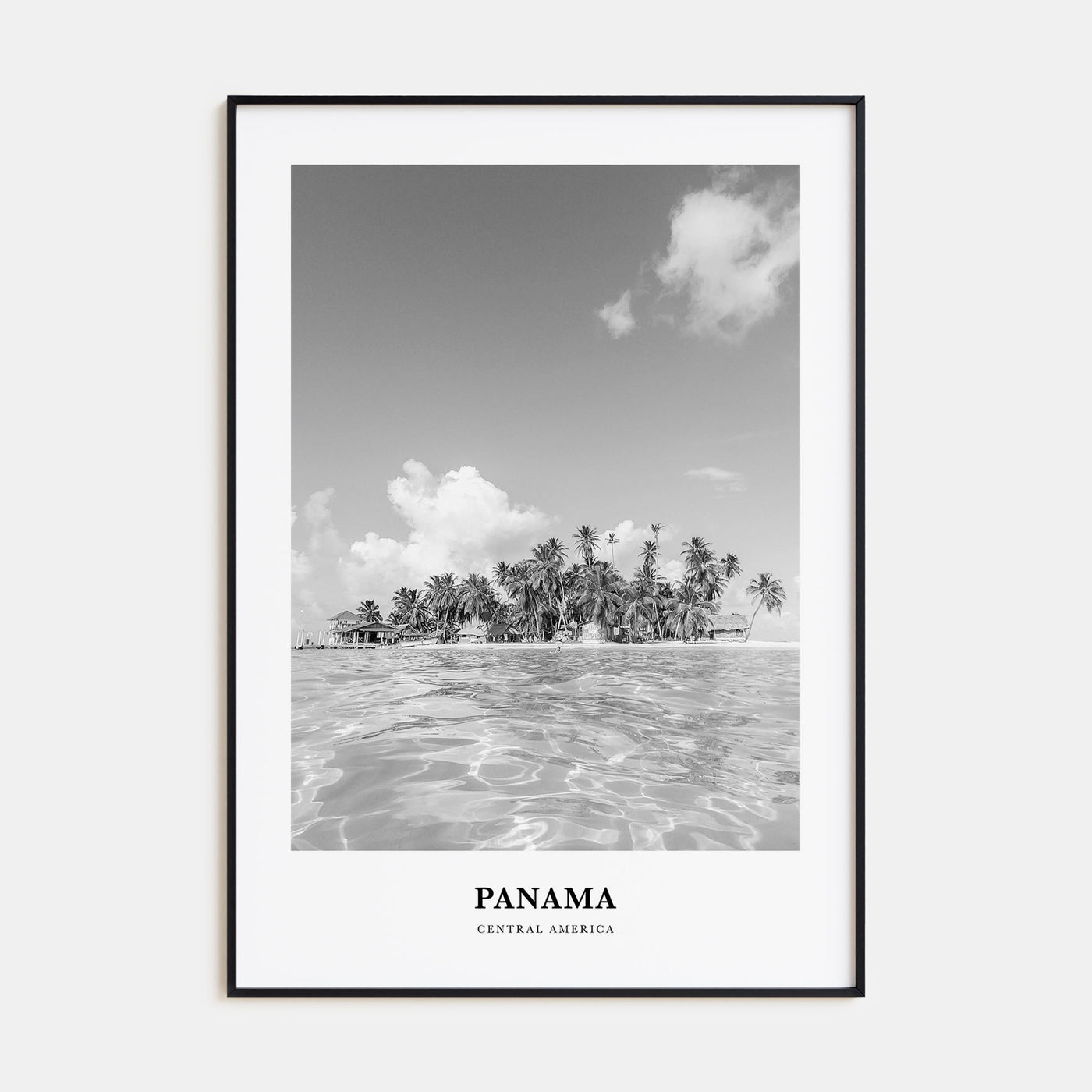 Panama Portrait B&W No 3 Poster