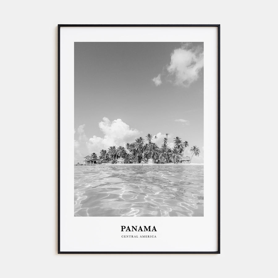 Panama Portrait B&W No 3 Poster