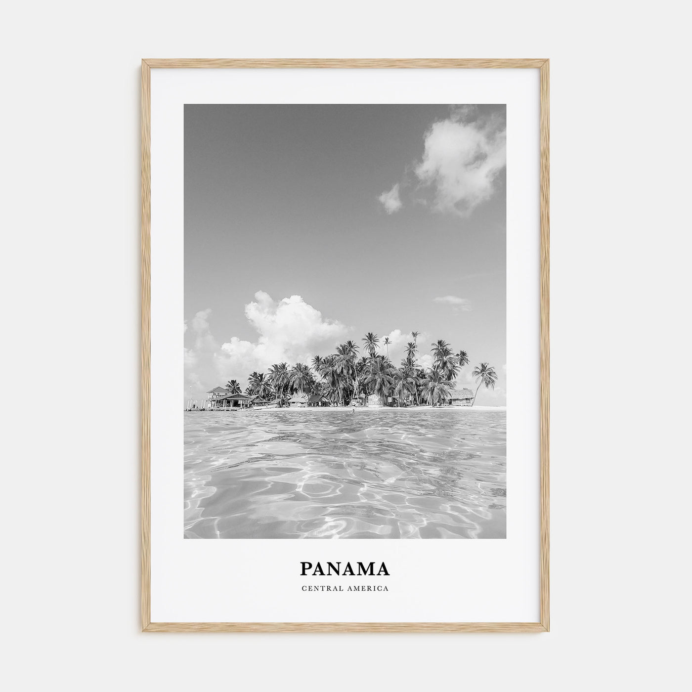 Panama Portrait B&W No 3 Poster
