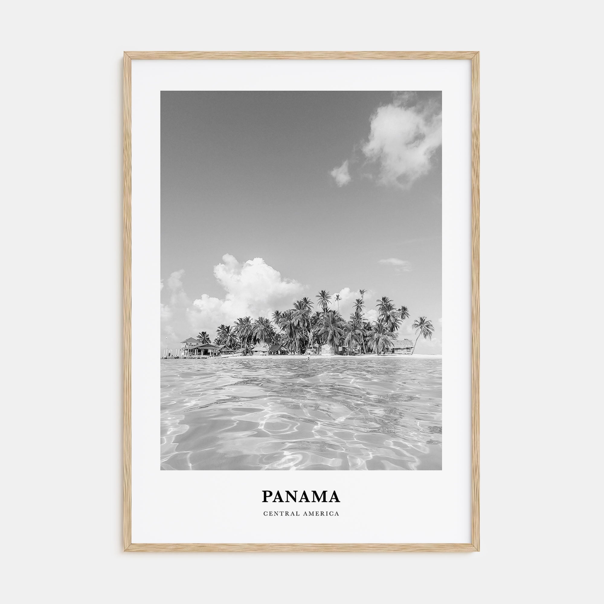 Panama Portrait B&W No 3 Poster