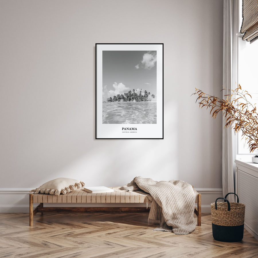 Panama Portrait B&W No 3 Poster