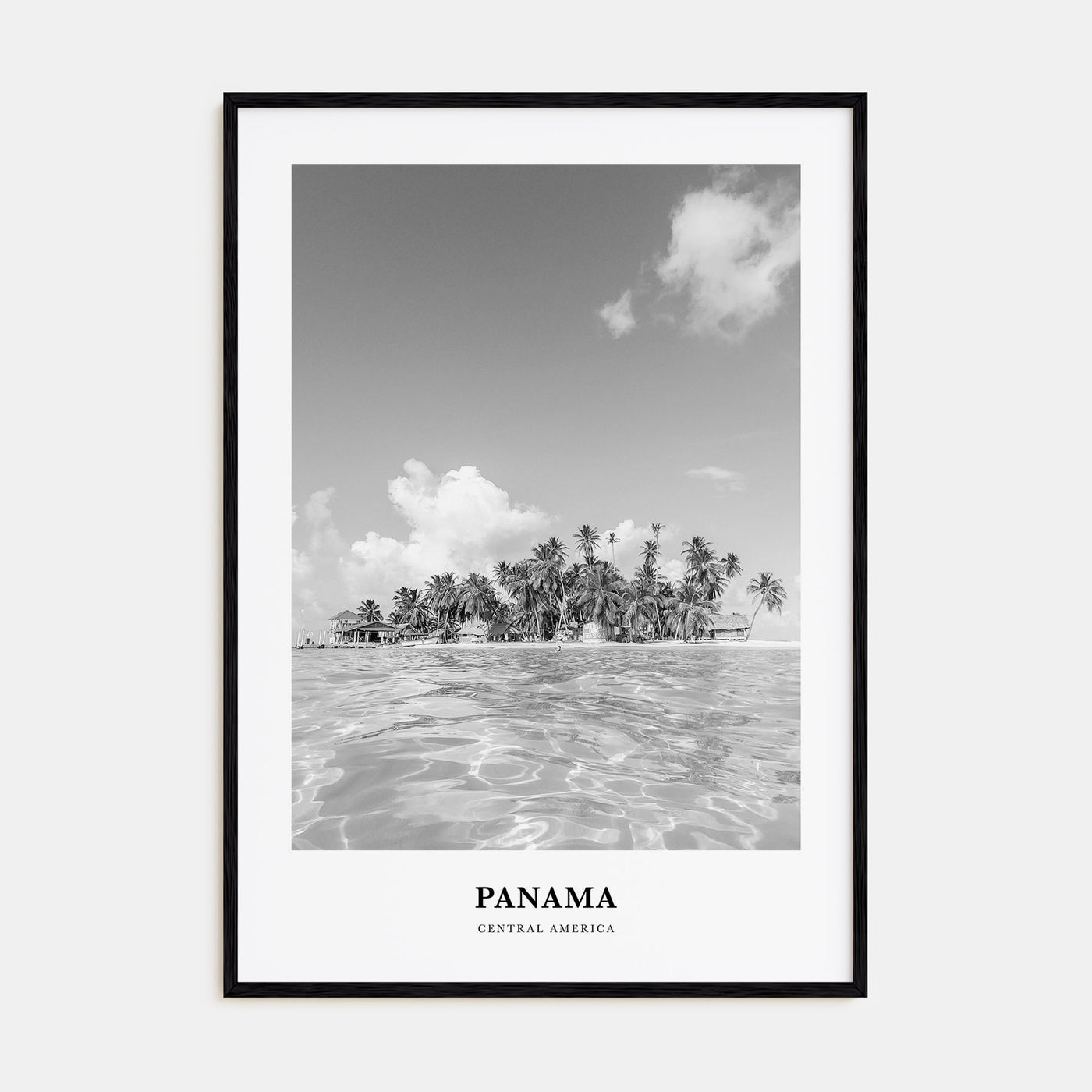 Panama Portrait B&W No 3 Poster