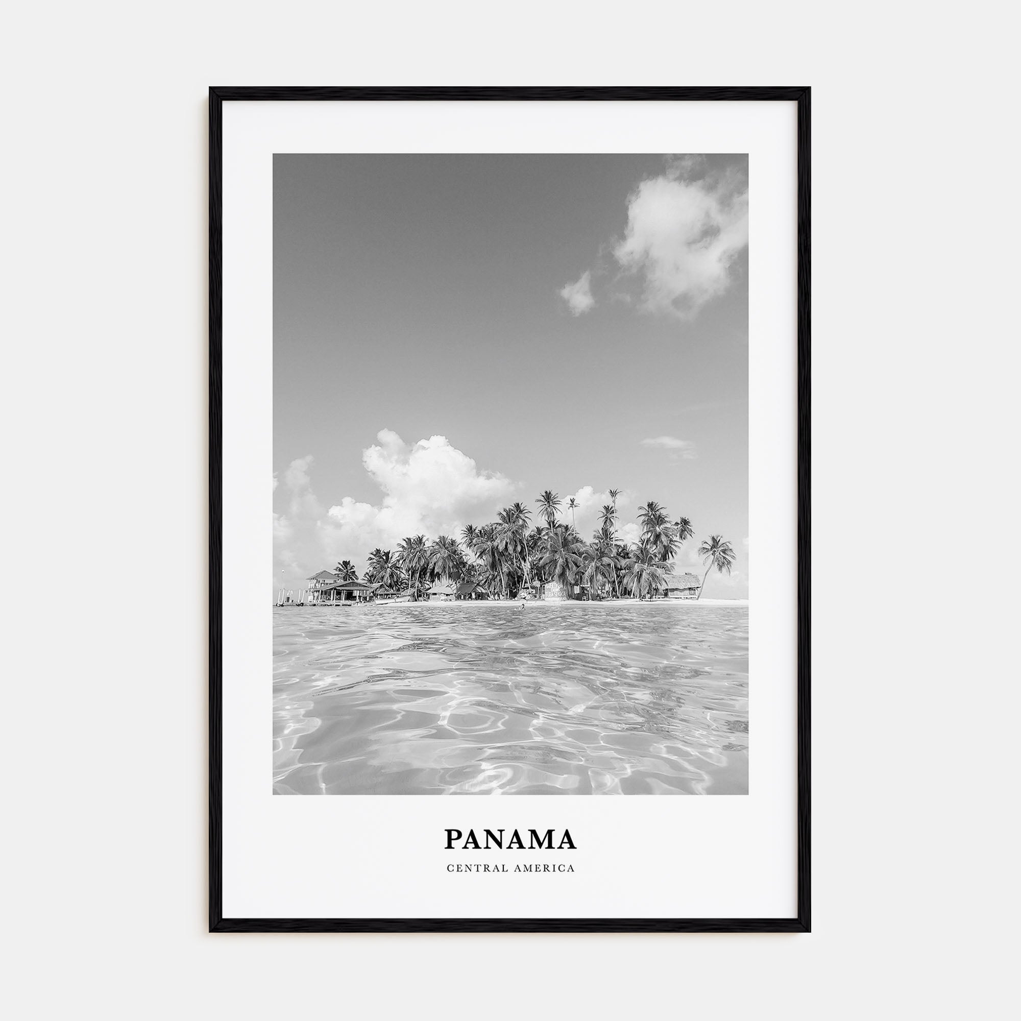 Panama Portrait B&W No 3 Poster