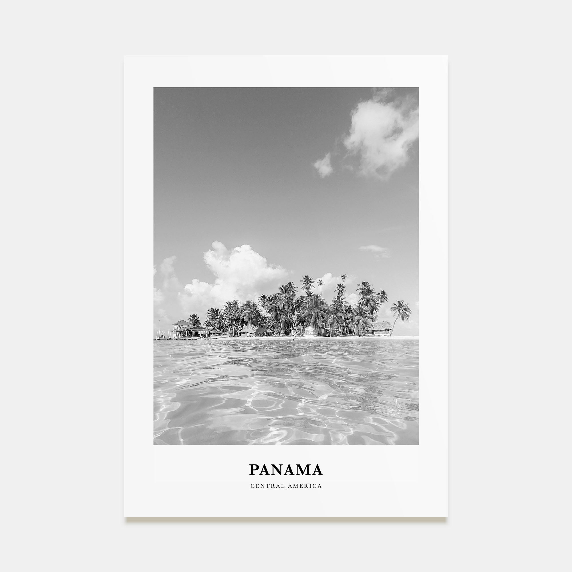 Panama Portrait B&W No 3 Poster