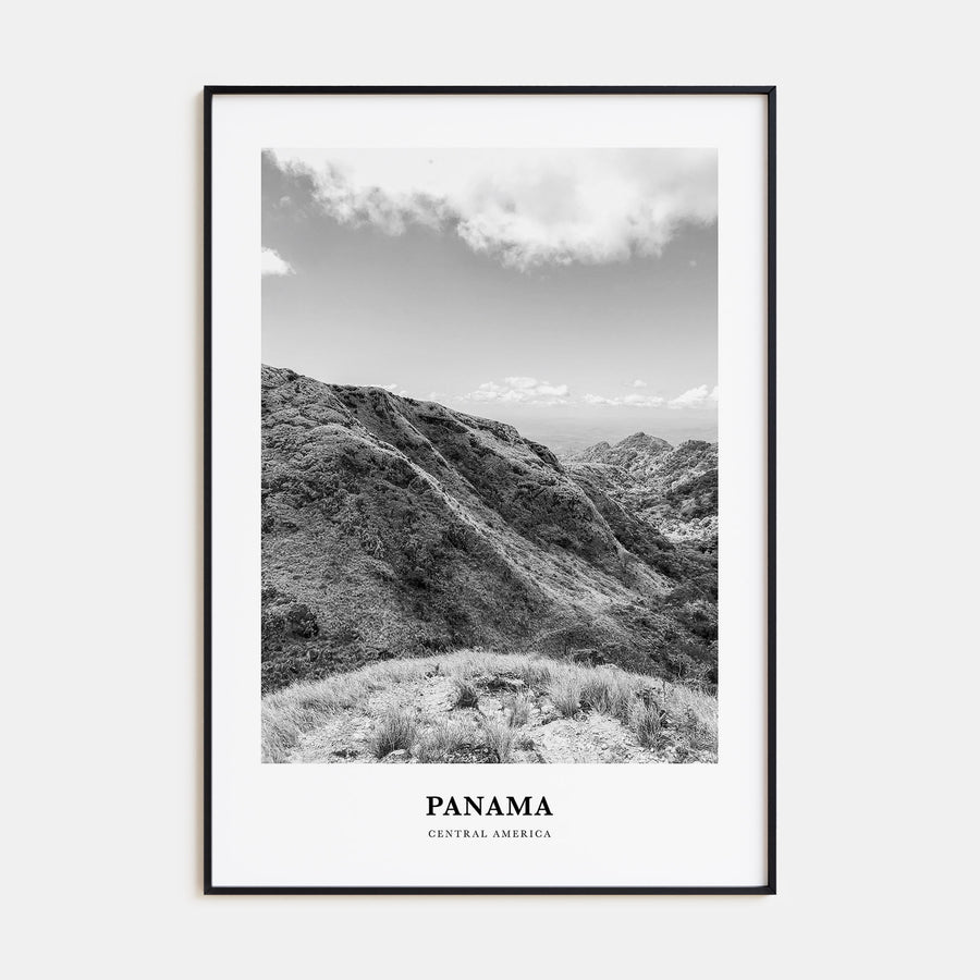 Panama Portrait B&W No 4 Poster