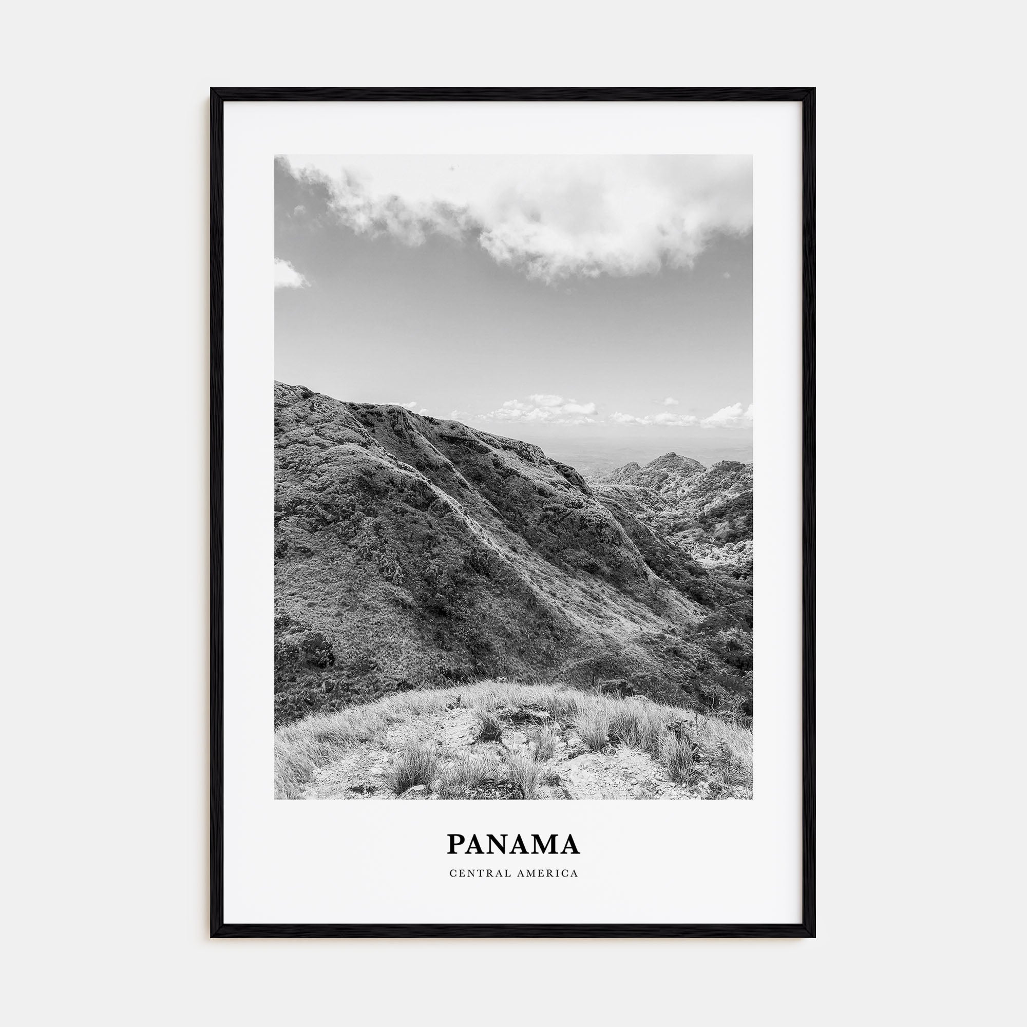 Panama Portrait B&W No 4 Poster