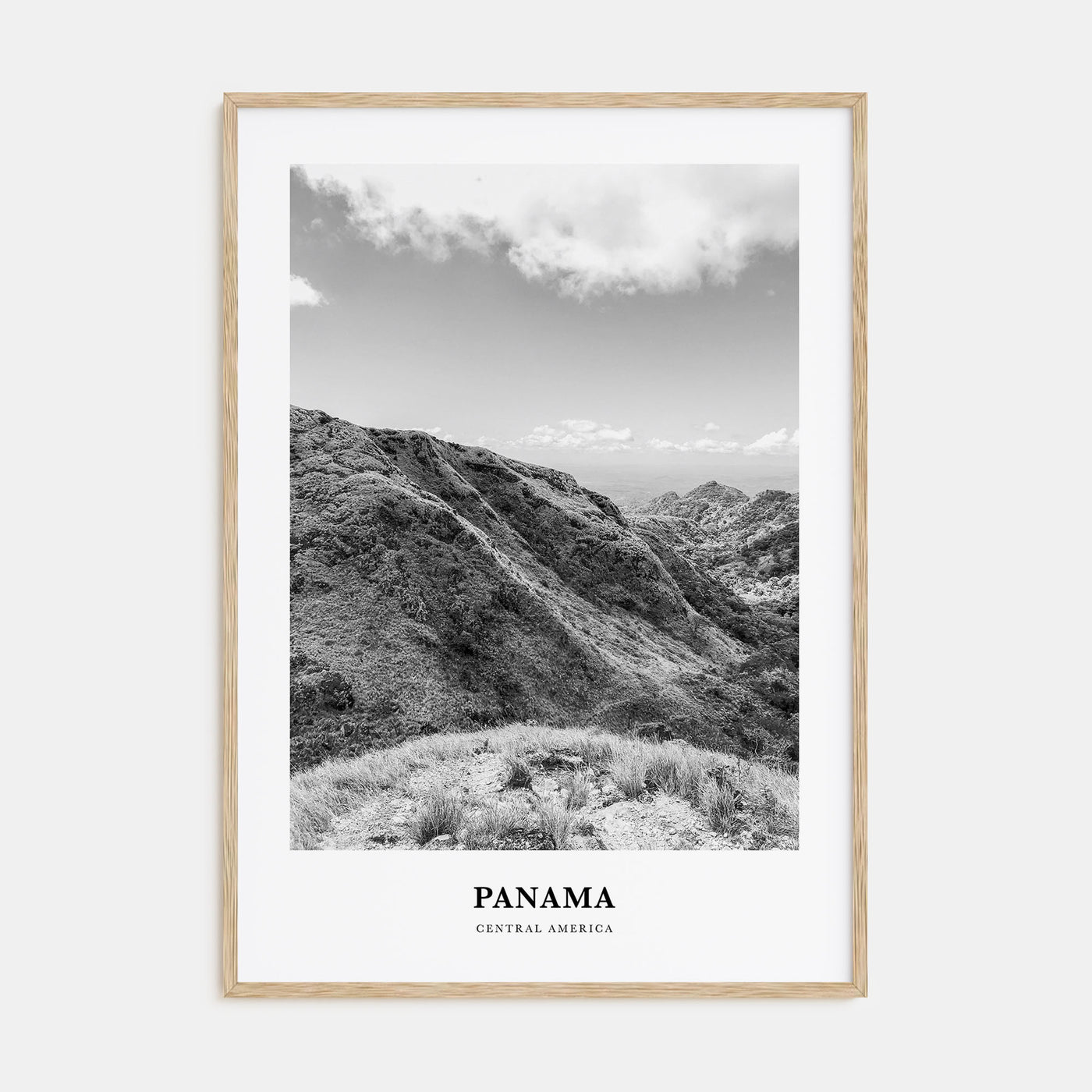 Panama Portrait B&W No 4 Poster