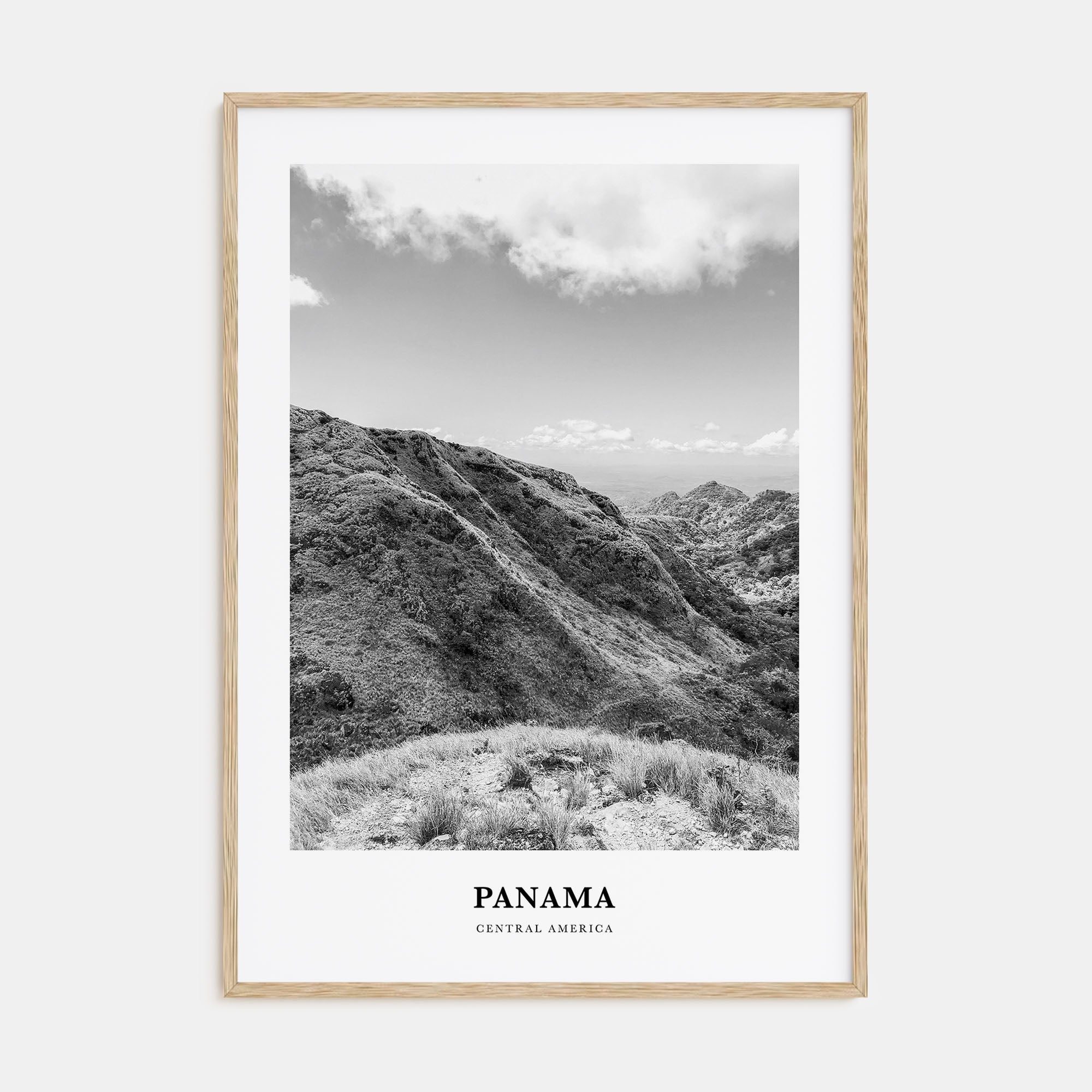 Panama Portrait B&W No 4 Poster