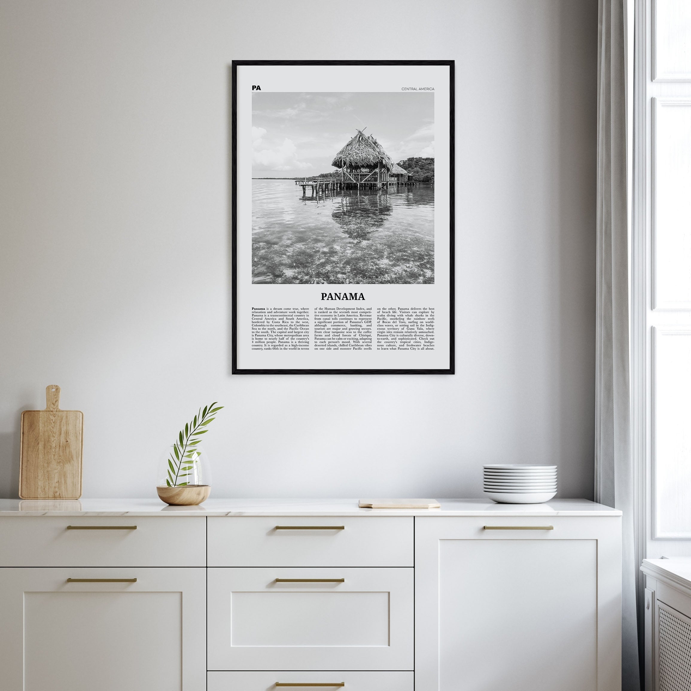 Panama Travel B&W No 2 Poster