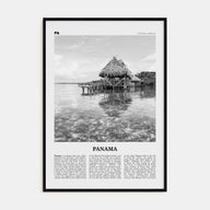 Panama Travel B&W No 2 Poster