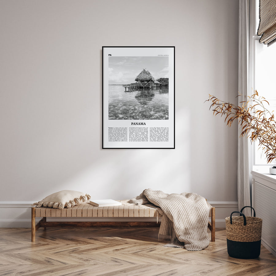 Panama Travel B&W No 2 Poster
