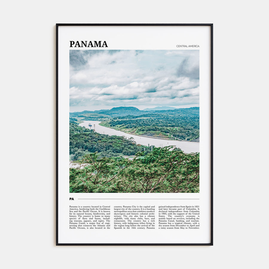 Panama Travel Color Poster