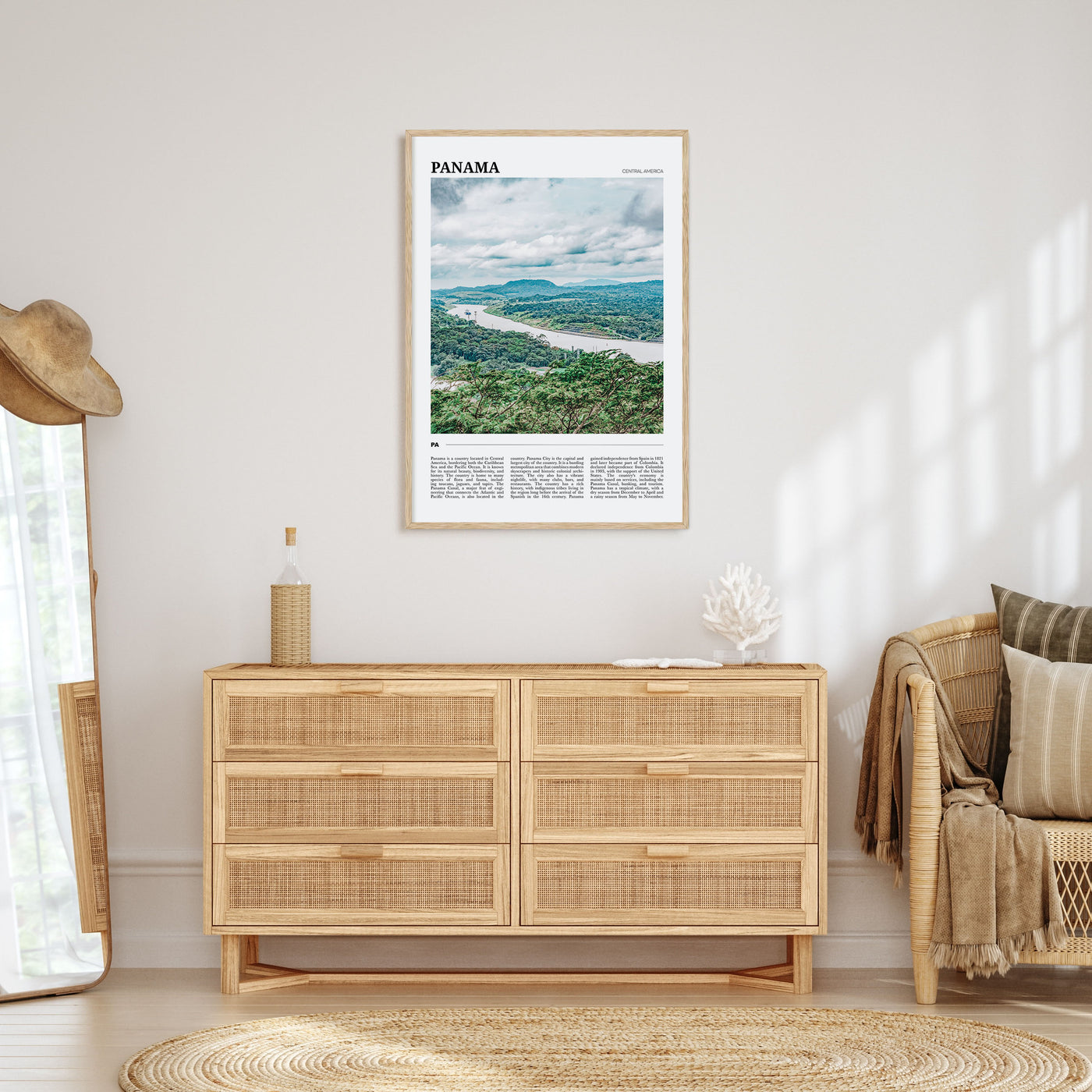 Panama Travel Color Poster