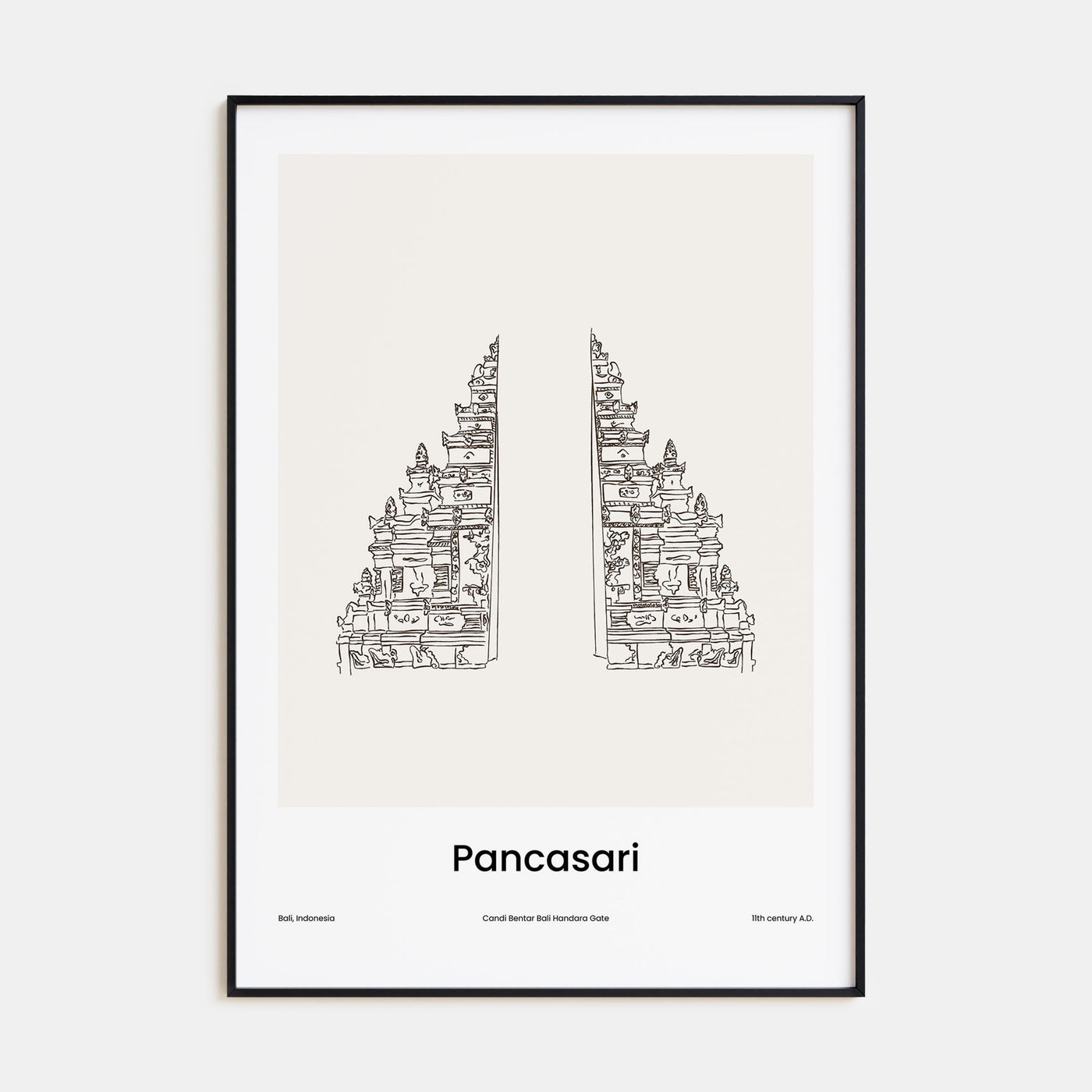 Pancasari Drawn Poster